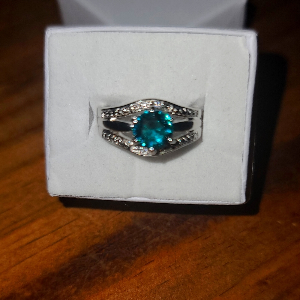 Lab created Emerald ring